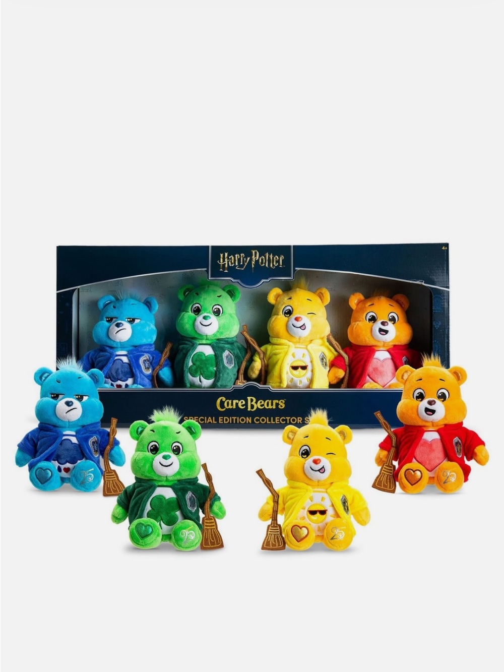 Harry Potter x Care Bears 4 Pack Hogwarts Plush Limited Edition